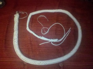 The first whip I made.